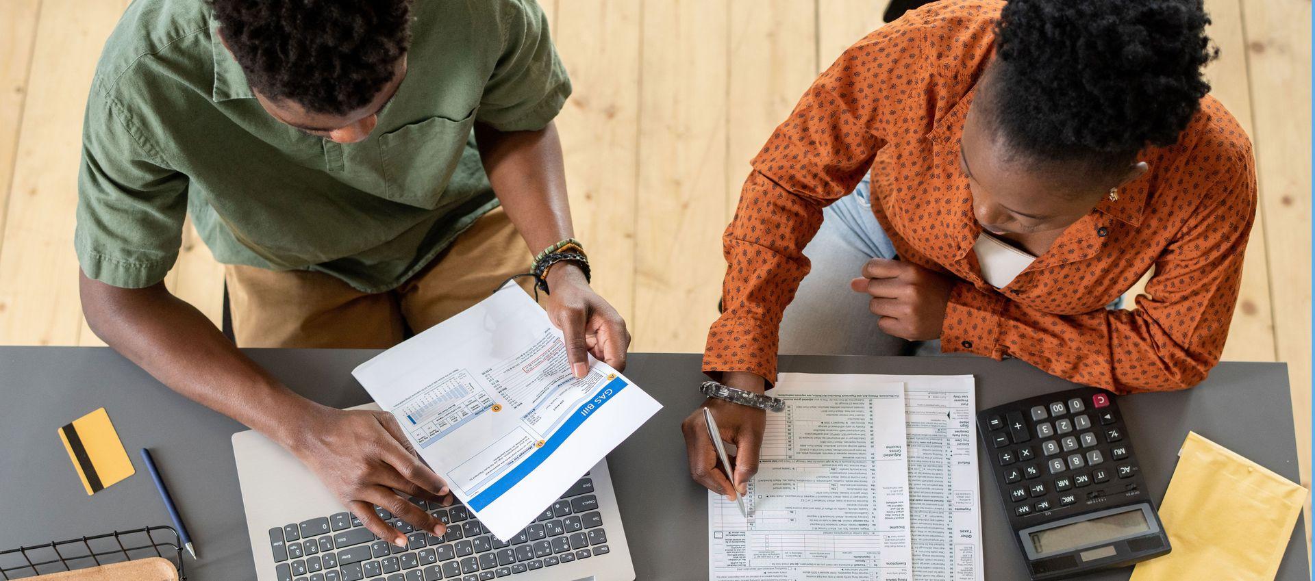 images of a team co-working